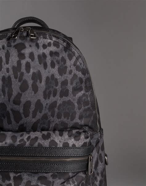 dolce gabbana leopard backpack|dolce and gabbana backpack men's.